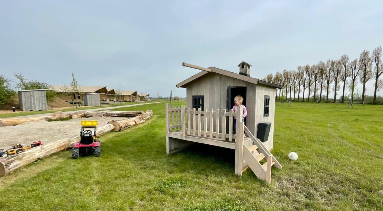 De Hazelaarshof Luxe Glampingtent Bij Natuurgebied De Millingerwaard Kekerdom 외부 사진